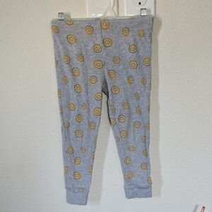 Okie Dokie Gray and Gold Smiley Leggings